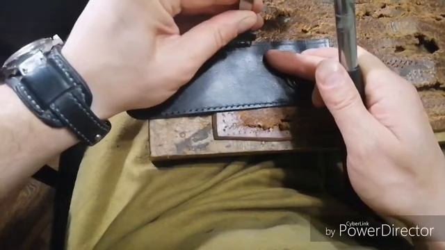 Мужская сумка барсетка из кожи своими руками. Hand Made смотреть онлайн