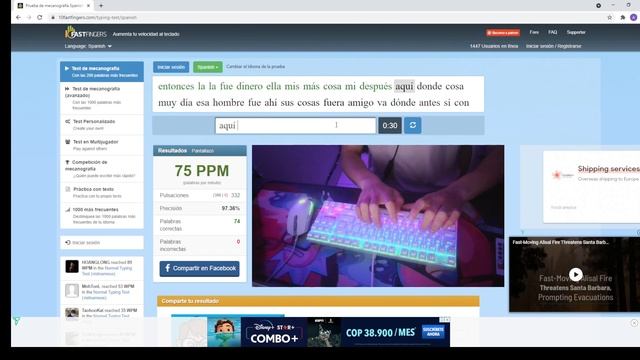 Typing +70 WPM | Spanish Test / Handcam смотреть онлайн
