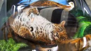 ➤  Лучшая аэрография на авто. Слайд-шоу аэрографии на авто.