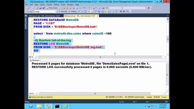 SQL Server Database Recovery Techniques 136 смотреть онлайн