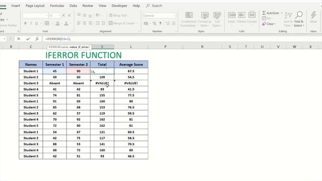IFERROR Function in Excel | Hide #Value Error in Any Formula | смотреть онлайн
