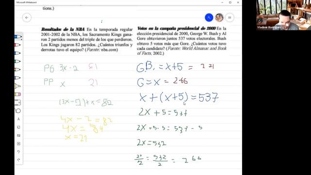 7.2 Aplicaciones De Ecuaciones Lineales. Ejercicios