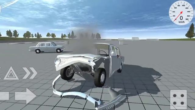 Баг на жесткое разрушение машин в Simple Car Crash смотреть онлайн