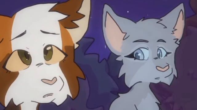 Клип: Пестролистая (коты-воители) Hidding in the blue смотреть онлайн