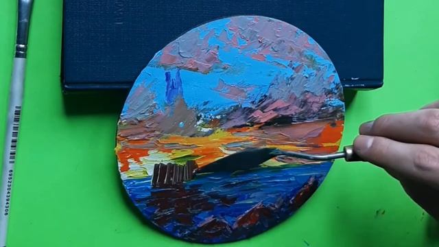 Oil painting in 1 hour/Картина маслом за 1 час смотреть онлайн