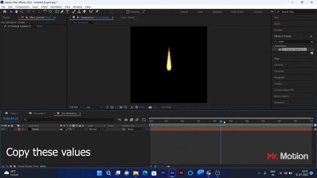 Fire animation tutorial | Rocket and fire animation in after effect | After effect tutorial смотреть онлайн