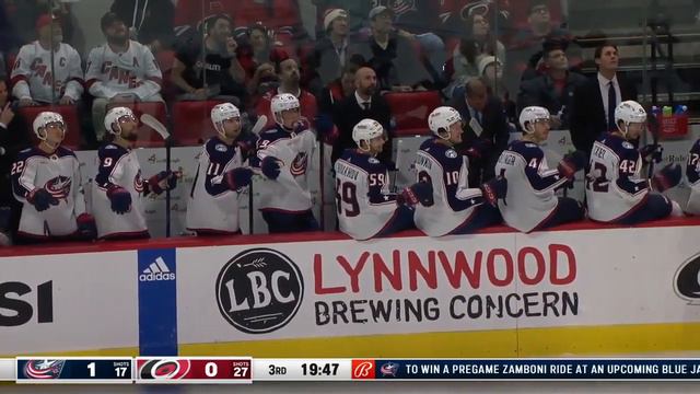 Гол Кирилла Марченко в матче с Carolina Hurricanes | 27.11.23 смотреть онлайн