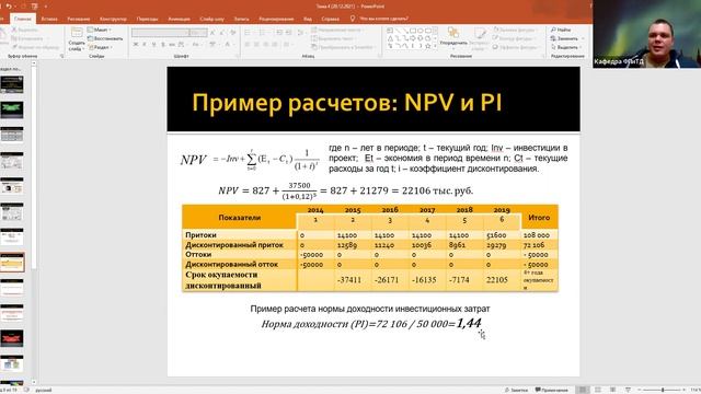 Вебинар Тема 5. Пример фин.модели, интерпретация показателей смотреть онлайн