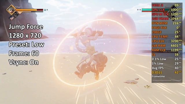 Athlon 200GE + VEGA 3 - Jump Force (720p) 2x8GB (PC) Sem Placa de Vídeo смотреть онлайн