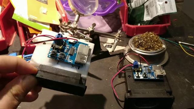 Halloween DIY prop, Battery operated TF Micro SD card or USB player with small speaker смотреть онлайн