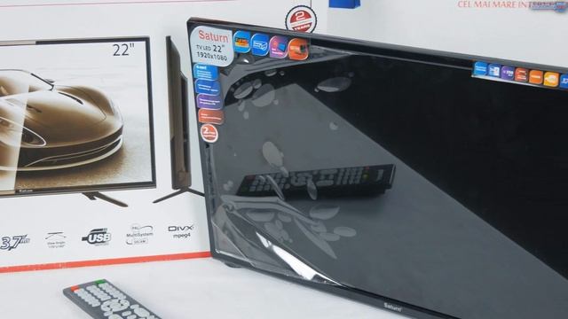 LED Телевизор 22" Saturn LED22FHD400U - видео обзор смотреть онлайн