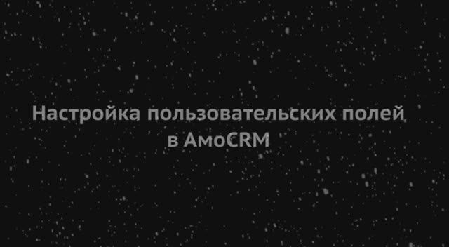 Настройка пользовательских полей в АмоCRM смотреть онлайн