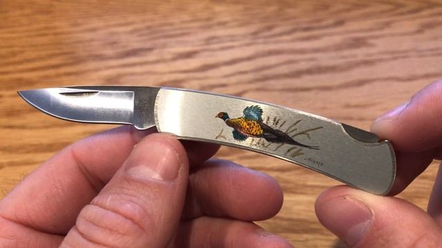 [58] Buck USA 525 Review Pheasant Design Single Blade Lockback Pocket Knife Hunting Camping смотреть онлайн