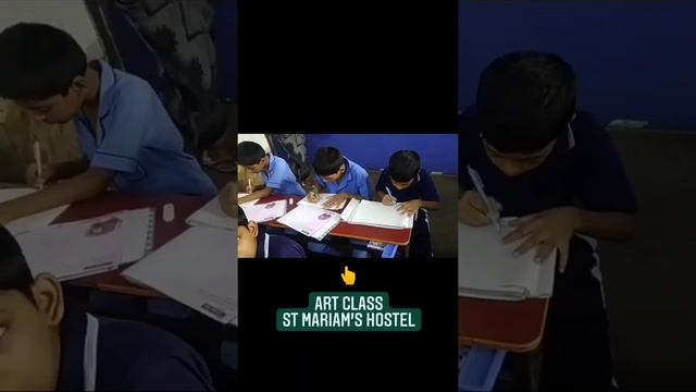 Art class in St. Mariam's hostel . |small children art classes| смотреть онлайн