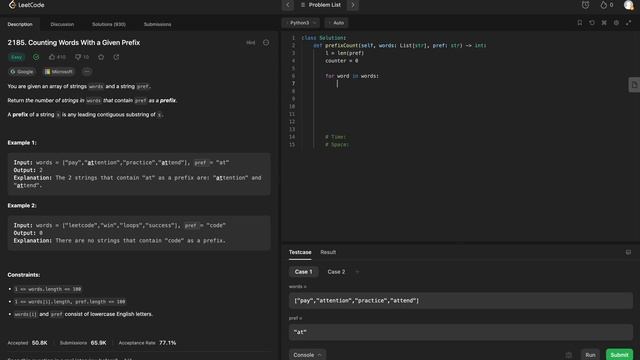 LeetCode 2185 - Counting Words With a Given Prefix: A Microsoft Journey смотреть онлайн