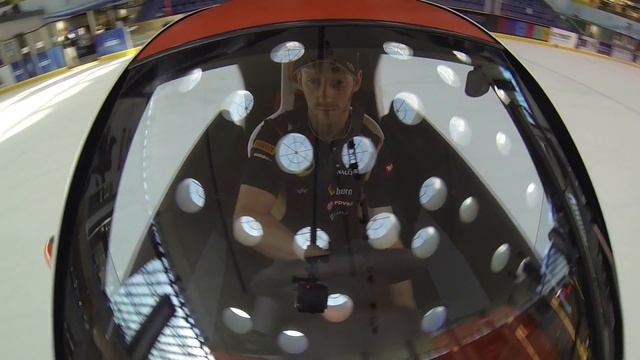 Lotus F1 Team Driving Renault Twizy In The Dubai Mall