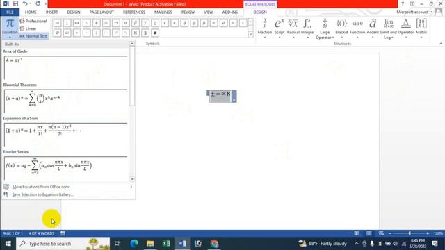 Insert Equation & Symbol With Shortcut Key In MS Word Document Bangla смотреть онлайн