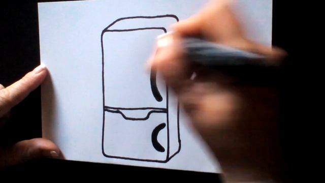 Cómo dibujar una nevera Как нарисовать милые рисунки смотреть онлайн