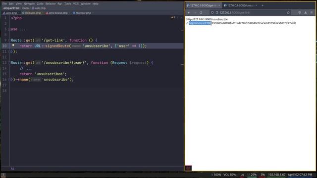 Signed routes in Laravel смотреть онлайн