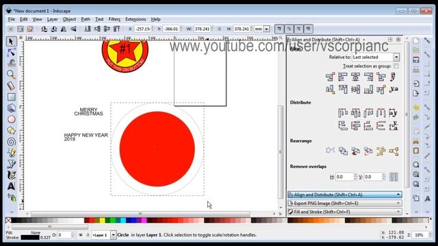 Inkscape Tutorial - (v0.92) How to Make Curved Text for a Circle by VscorpianC смотреть онлайн