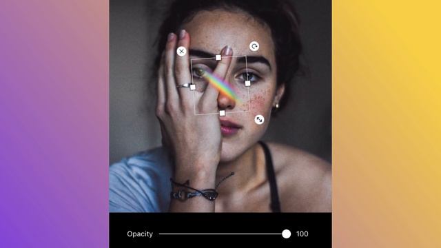 How to Make a Rainbow Light Selfie With PicsArt Stickers смотреть онлайн