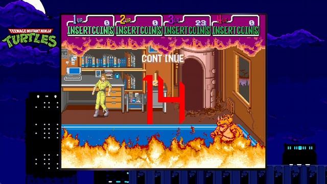 TMNT The Cowabunga Collection Game Over (TMNT 89 Arcade)