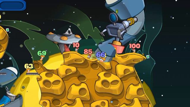 Worms 2 Armageddon Gameplay Parte 9 Planeta Queso смотреть онлайн