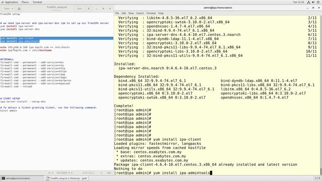 How to setup FreeIPA server смотреть онлайн