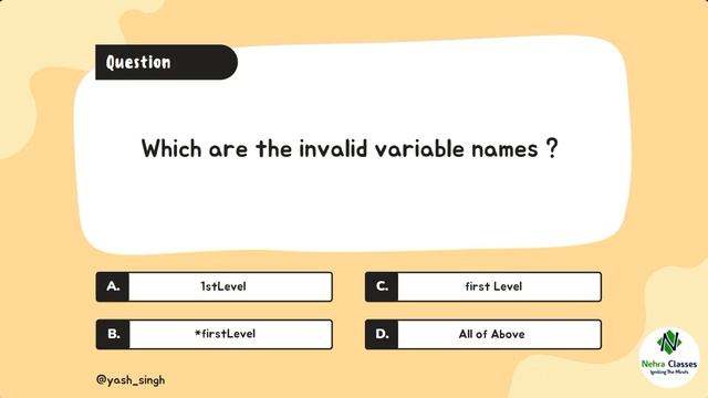 Session - 5 | Quiz Session on Java Variables & Data Type | Beginner To Professional | Java Training смотреть онлайн