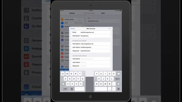 TG Email Setup iPad смотреть онлайн