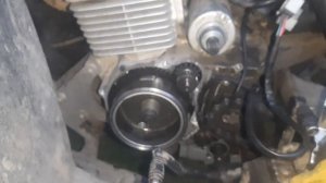 разборка статора генератора, замена, adventure250