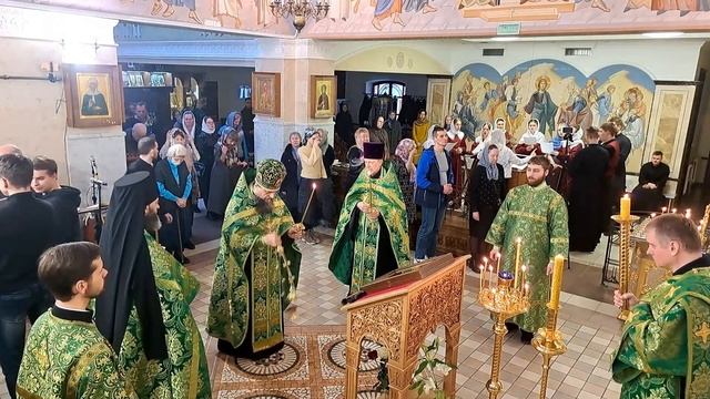 Всенощное бдение в храме МинДА (8 апреля 2023 года) смотреть онлайн