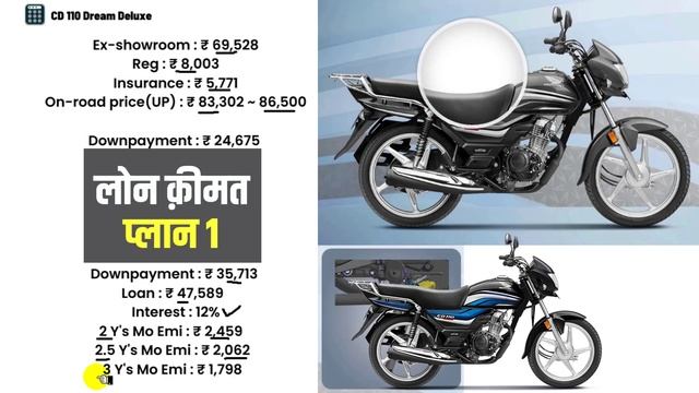 Honda Cd110 dream deluxe 2023 Price | Honda CD110 dlx on road price 2023 | finance,loan,emi смотреть онлайн