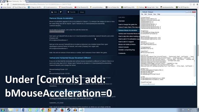 Fallout 4 PC Fixes - How Fix Mouse Acceleration, Sensitivity, and FOV смотреть онлайн