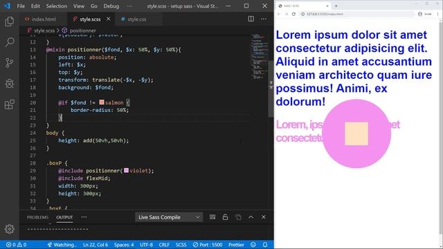 SASS / SCSS : Arguments et Conditions смотреть онлайн