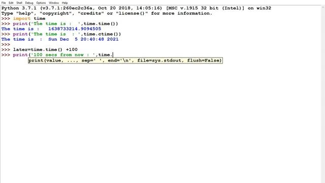 Python Time function смотреть онлайн