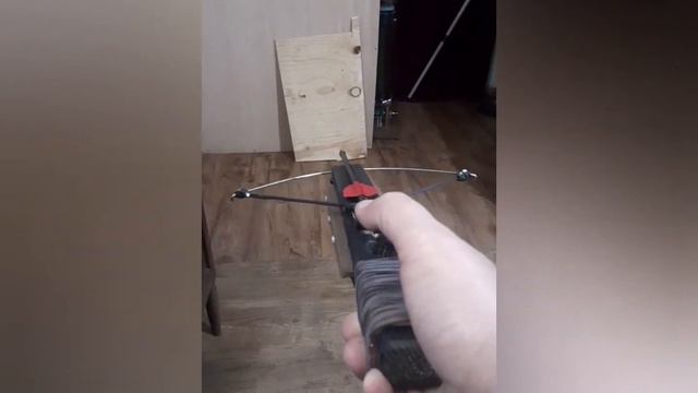Pistol Crossbow From Car Antenna And Scrap Wood