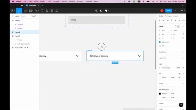 Interactive Drop Down in Figma смотреть онлайн