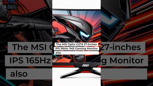Experience the Best in Gaming with the MSI Optix G273 Monitor смотреть онлайн