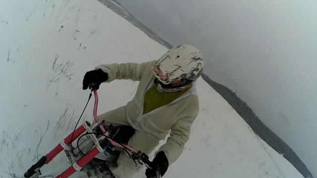 Эпичный спуск. Сноубайк snowbike смотреть онлайн