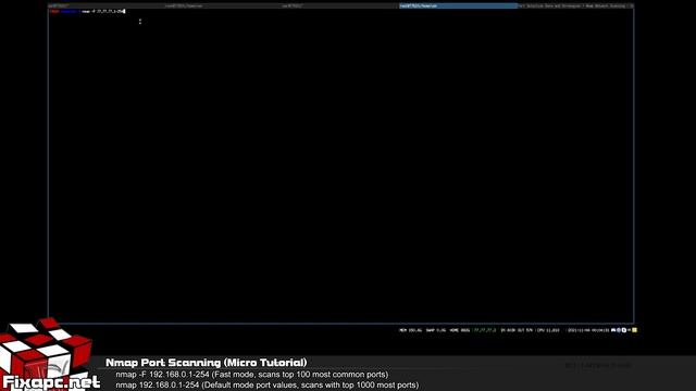 Port Scanning On Linux With Nmap - Micro Tutorial смотреть онлайн