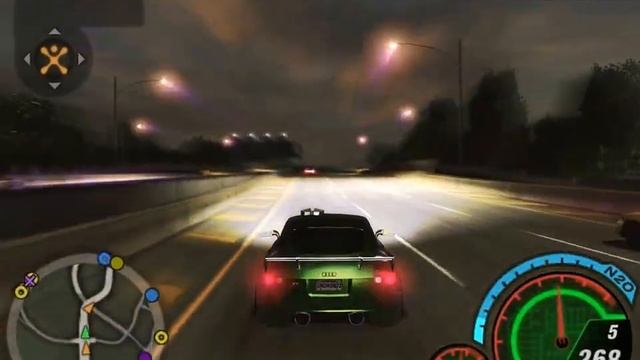 Need for speed underground 2 Audi TT 365 km/h смотреть онлайн