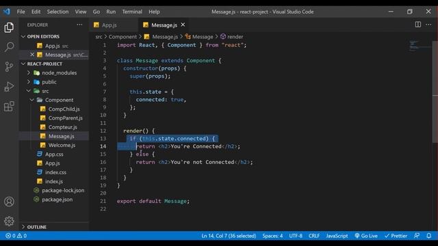 Conditional Render, Learn React JS, بالعربي смотреть онлайн