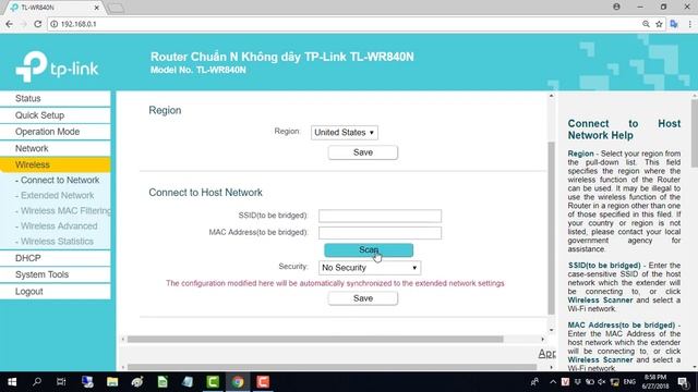 Setup Wireless REPEATER Mode On TP-LINK TL-WR840N | NETVN