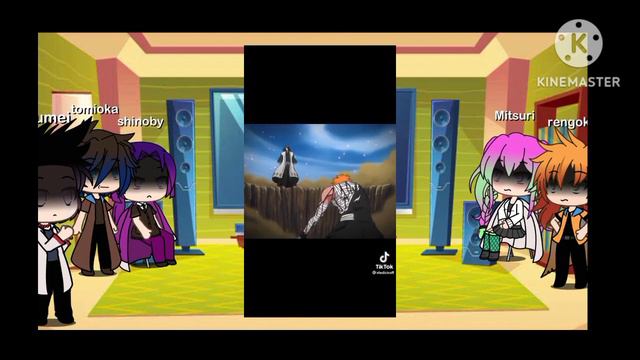 Hashiras React To Tanjiro As Byakuya Kuchiki хашира реакция на танжиро как Бякуя Кучики