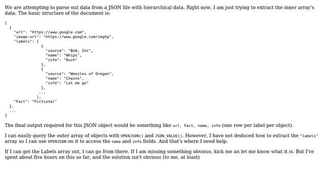 Databases: Unmarshalling Hierarchical JSON in SQL Server 2016+ смотреть онлайн