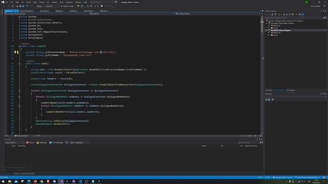 Unity Dialogue Editor Tutorial made with graph view Part 9.0 - cleaning, fix, commenting the code смотреть онлайн