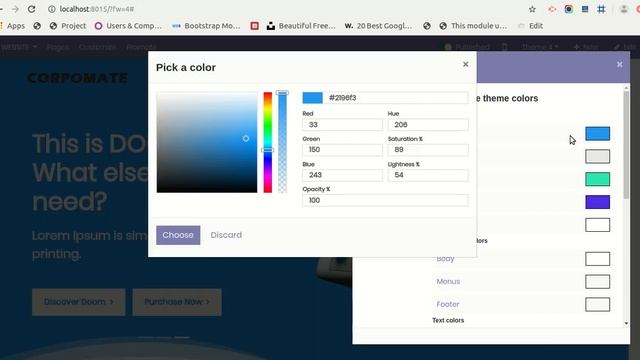 Corpomate Theme Snippets, shapes And Animations Odoo смотреть онлайн