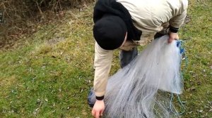 как правильно забрасывать   кастенговую сеть американского типа./how to throw castonguay network.