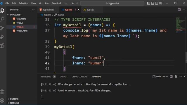 typescript interface in hindi | what is typescript full hindi | typescript interfaces hindi #6 смотреть онлайн